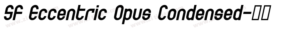 SF Eccentric Opus Condensed字体转换